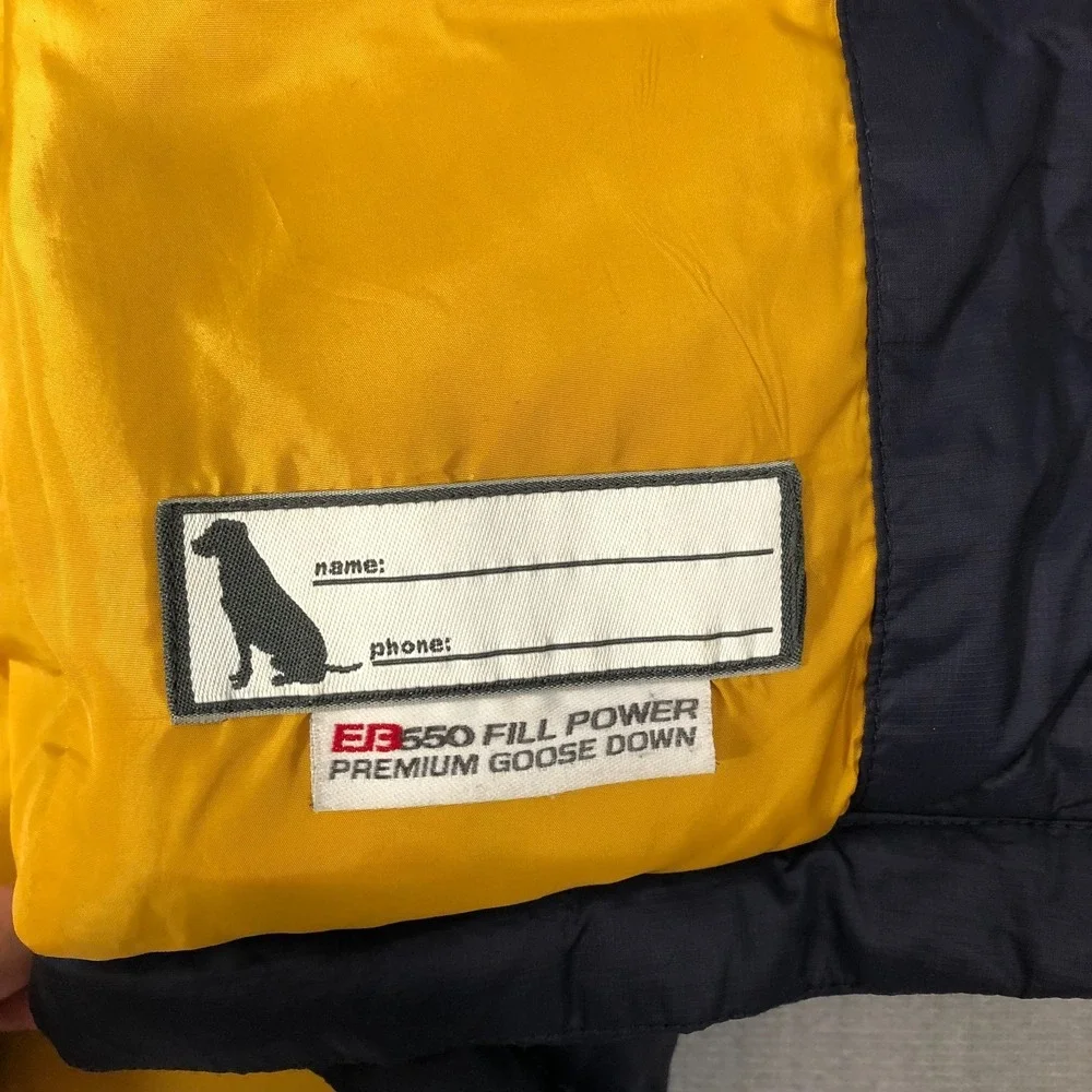 Eddie Bauer Kids Puffer Vest XL 14 Navy Blue Goose Down Filled Jacket Coat Boys